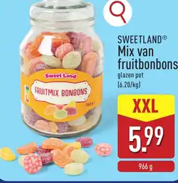 ALDI Sweetland Mix van fruitbonbons aanbieding