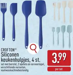 ALDI Crofton Siliconen keukenhulpjes, 4 st aanbieding