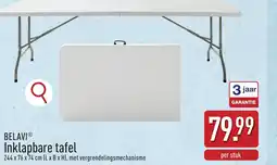 ALDI Belavi Inklapbare tafel aanbieding