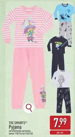 ALDI The smurfs Pyjama aanbieding