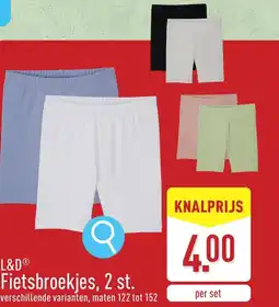 ALDI L&D Fietsbroekjes, 2 st. aanbieding