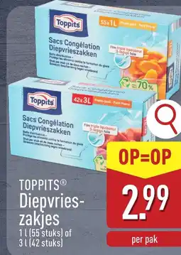 ALDI Toppits Diepvries zakjes aanbieding