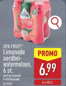 ALDI Spa fruit Limonade aardbei watermeloen, 6 st. aanbieding