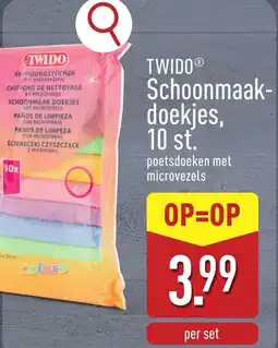 ALDI Twido schoonmaak doekjes, 10 st. aanbieding