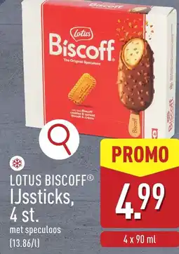 ALDI Lotus biscoff IJssticks, 4 st. aanbieding