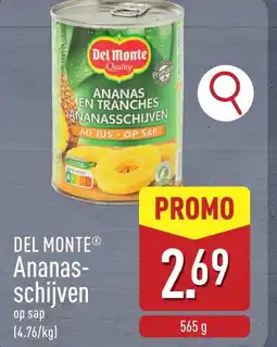 ALDI Del monte ananas schijven aanbieding