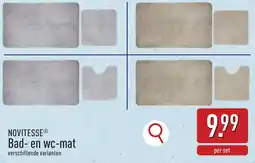ALDI Novitesse Bad en wc mat aanbieding
