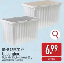 ALDI Home Creation Opbergbox aanbieding