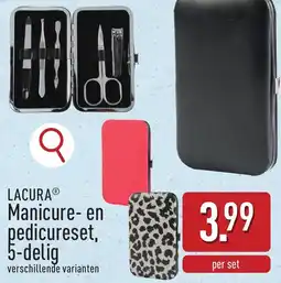 ALDI Lacura Manicure en pedicureset aanbieding
