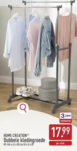 ALDI Home creation Dubbele kledingroede aanbieding