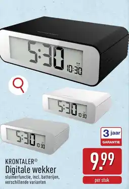 ALDI Krontaler Digitale wekker aanbieding