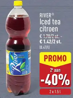 ALDI River Iced tea citroen aanbieding