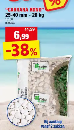 Hubo Grind Carrara Rond aanbieding