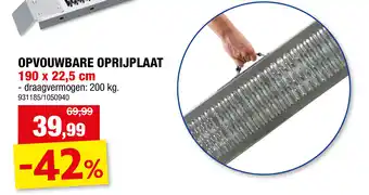 Hubo Opvouwbare oprijplaat aanbieding