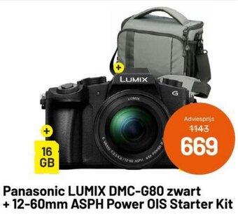 Panasonic LUMIX DMC-G80 zwart + 12-60mm ASPH Power OIS Starter Kit