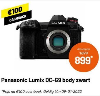 Panasonic Lumix DC-G9 body zwart