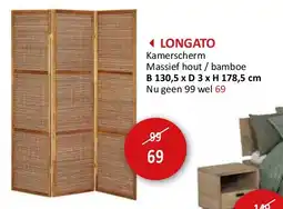 Weba LONGATO aanbieding