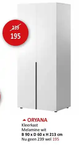 Weba ORYANA aanbieding