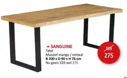 Weba SANGUINE aanbieding