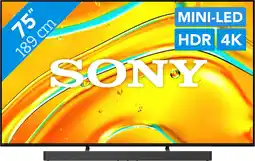 Coolblue Sony Bravia 5 75 XR Mini-led (2025) + Sony Bravia Theatre Bar 8 aanbieding