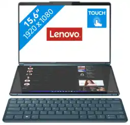 Coolblue Lenovo Yoga Book 9 OLED 13IMU9 83FF002YMB Azerty aanbieding