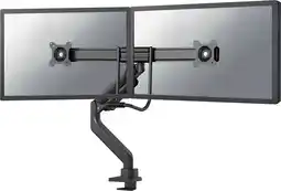 Coolblue Neomounts NEXT Core DS75-450BL2 Crossbar Monitorarm Gasgeveerd - Zwart aanbieding