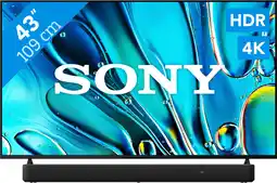 Coolblue Sony Bravia 3 43 4K Led (2025) + Sony HT-S2000 Noir aanbieding