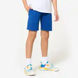 Decathlon Multisport kindershort katoen blauw aanbieding