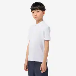 Decathlon Golfpolo met korte mouwen voor kinderen MW500 wit aanbieding