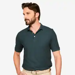 Decathlon Golfpolo met korte mouwen voor heren WW500 groen aanbieding