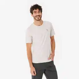 Decathlon WANDEL T-SHIRT VOOR HEREN NH100 BEIGE aanbieding