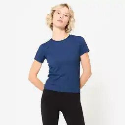 Decathlon Ademend T-shirt voor dames nachtblauw aanbieding