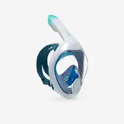 Decathlon Snorkelmasker Easybreath+ met geluidsventiel vanaf 10 jaar blauw aanbieding