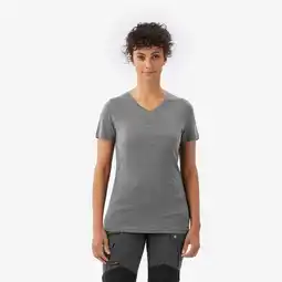 Decathlon Dames T-shirt in Lyocell en merinowol Merino Fresh grijs aanbieding