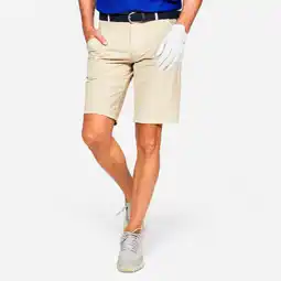 Decathlon Golfshort voor heren WW500 beige aanbieding