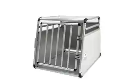 Decathlon Autotransportkooi voor honden ronde aluminium buis groot formaat 80x60,5x64 aanbieding