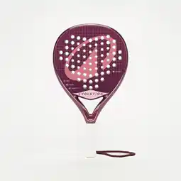 Decathlon Padelracket voor kinderen 9 tot 12 jaar PR Evolution paars roze aanbieding