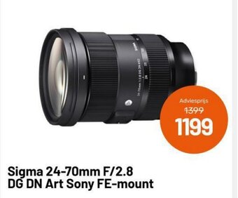 Kamera Express Sigma 24-70mm F/2.8 DG DN Art Sony FE-mount aanbieding