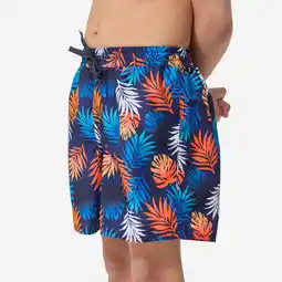 Decathlon Boardshort voor jongens 100 Shadow rood aanbieding