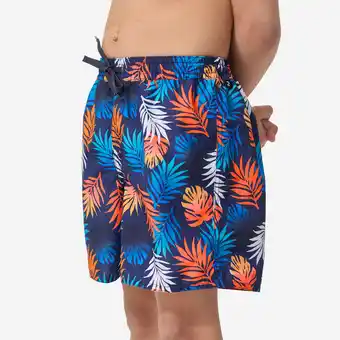 Decathlon Boardshort voor jongens 100 Shadow rood aanbieding