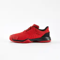 Decathlon Tennisschoenen met veters voor kinderen Strong rood aanbieding