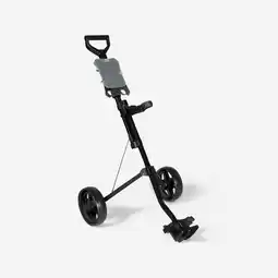 Decathlon Tweewiel golftrolley zwart aanbieding