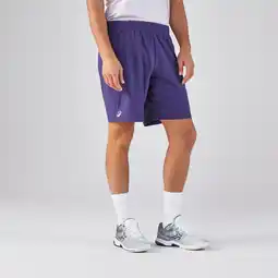 Decathlon Ademende tennisshort voor heren Dry paars aanbieding