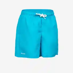 Decathlon Boardshort voor jongens 100 lichtblauw aanbieding
