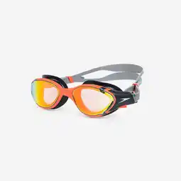Decathlon Zwembril Biofuse 2.0 spiegelglazen zwart/oranje aanbieding
