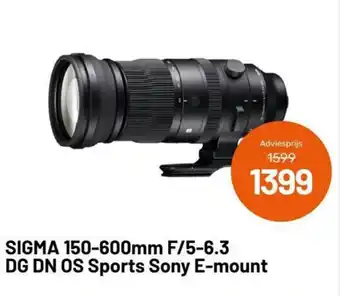 Kamera Express Sigma 150-600mm F/5-6.3 DG DN OS Sports Sony E-mount aanbieding