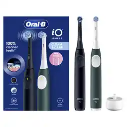 Krëfel Elektrische tandenborstel iO2 Duo zwart/groen aanbieding