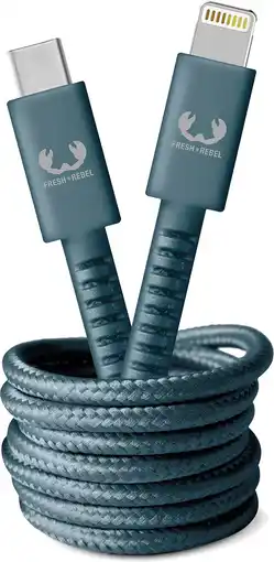 Krëfel Lightning naar USB C-kabel - 2 m. - Dive Blue aanbieding