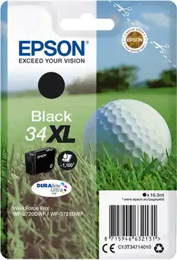 Krëfel DURABrite Ultra inktpatroon 34XL Zwart aanbieding