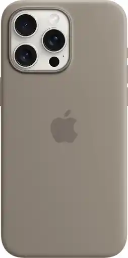 Krëfel Siliconenhoesje met MagSafe voor iPhone 15 Pro Max - Klei aanbieding